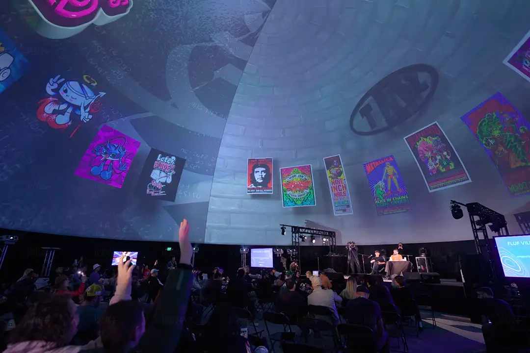 360 video projection sxsw melt dome