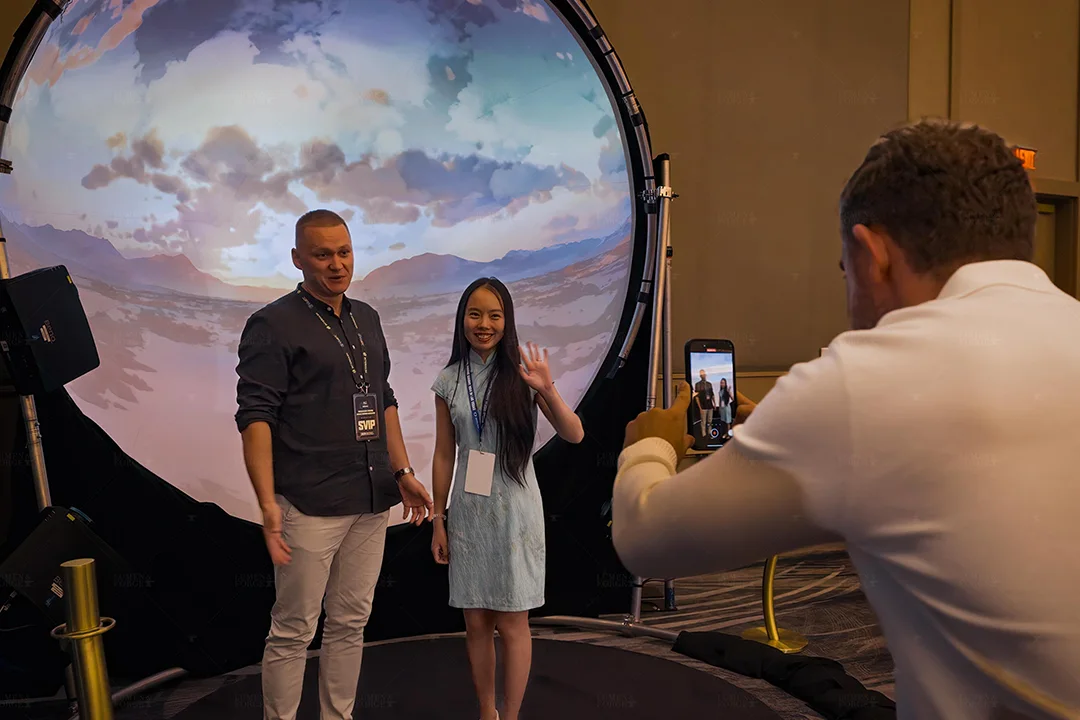 bitmain trade show technology 10ft geodesic projection dome