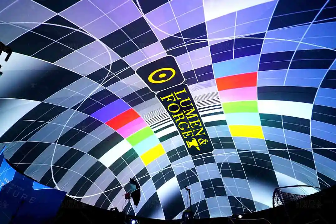 Brighten up event with projection dome capital one