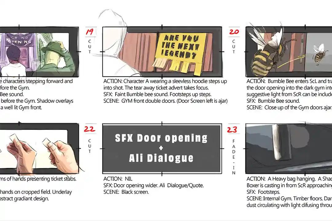 story board video game
